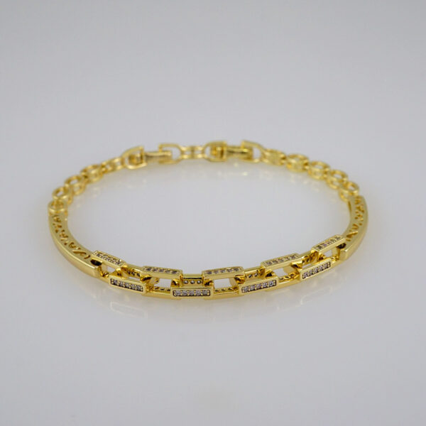 Women Bracelets/ Pulseras Dama/  Zircon Stone/ 14K Real Color// B525