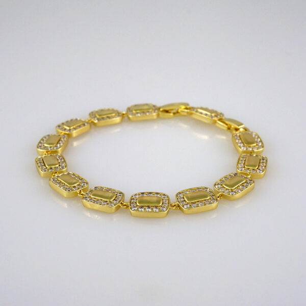 Women Bracelets/ Pulseras Dama/  Zircon Stone/ 14K Real Color// B531