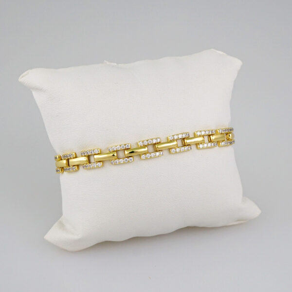 Women Bracelets/ Pulseras Dama/  Zircon Stone/ 14K Real Color// B543