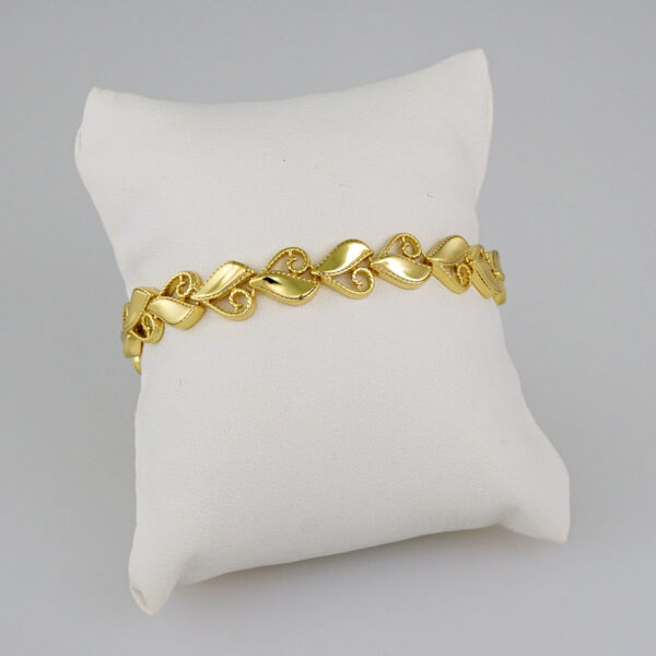 Women Bracelets/ Pulseras Dama/  Plain/ 14K Real Color// B544