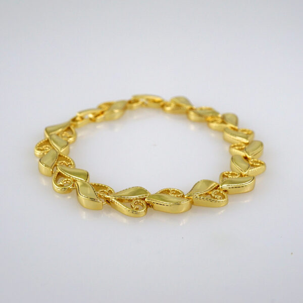 Women Bracelets/ Pulseras Dama/  Plain/ 14K Real Color// B544