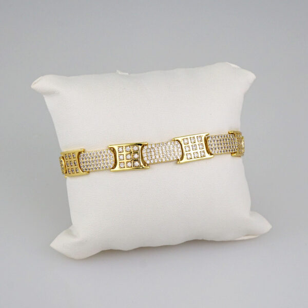 Women Bracelets/ Pulseras Dama/  Zircon Stone/ 14K Real Color// B545
