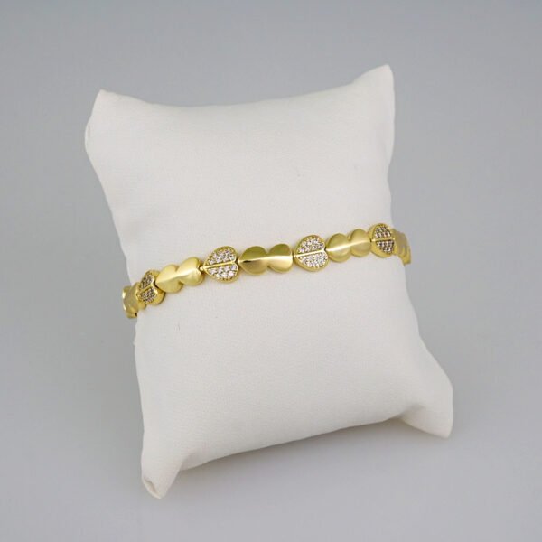 Women Bracelets/ Pulseras Dama/  Zircon Stone/ 14K Real Color// B547