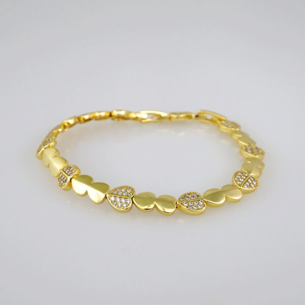 Women Bracelets/ Pulseras Dama/  Zircon Stone/ 14K Real Color// B547