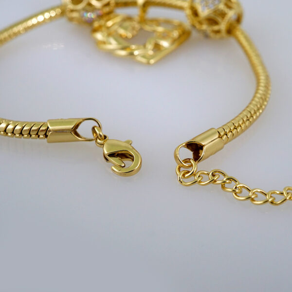 Women Bracelets/ Pulseras Dama/ Zircon Stone/14K Real Color// B557