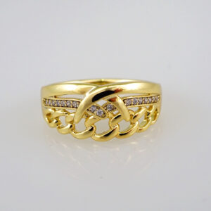 Women Ring/ Anillos Damas/  14K Real Color/ Zircon Stone// R269