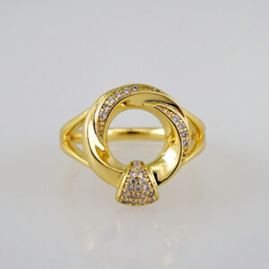 Women Ring/ Anillos Damas/  14K Real Color/ Zircon Stone// R275