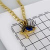 Cadenas & Colgantes/ Chain W/Pendants /14K Real Color/Zircon Stone/ 4mm // SET530 - Image 3