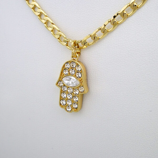 Cadenas & Colgantes/ Chain W/Pendants /14K Real Color/Zircon Stone/ 4mmx45cm// SET532 - Image 2