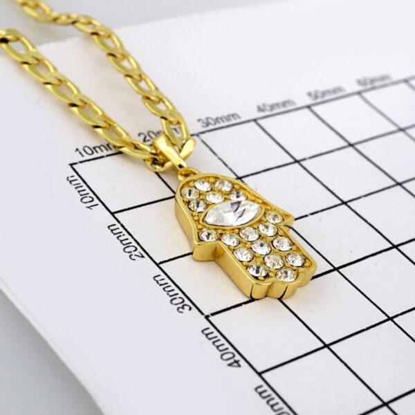 Cadenas & Colgantes/ Chain W/Pendants /14K Real Color/Zircon Stone/ 4mmx45cm// SET532 - Image 3