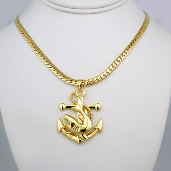 Cadenas & Colgantes/ Chain Men/Pendants/ 14K Real Color/ Plain/ 5mm x60cm// SET542