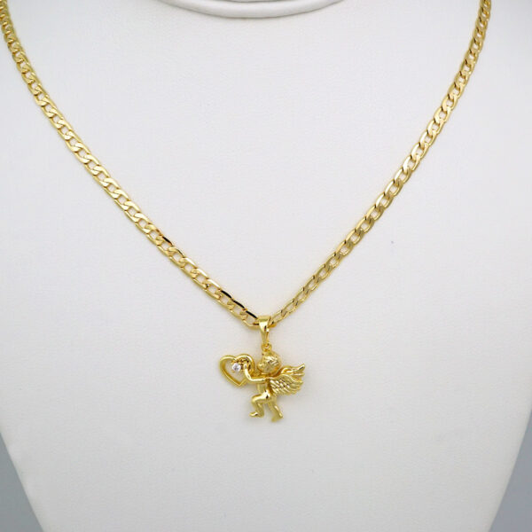 Cadenas & Colgantes/ Chain /Pendants / 14K Real Color/ Zircon Stone/  3mm x45cm// SET549