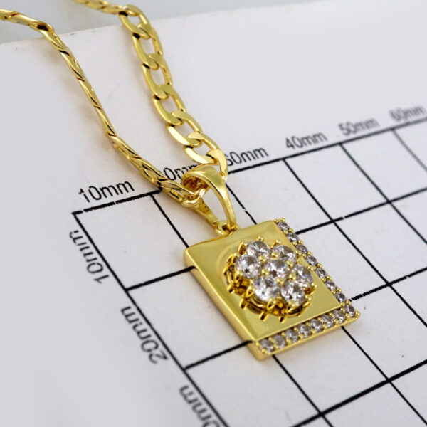 Cadenas & Colgantes/ Chain /Pendants / 14K Real Color/ Zircon Stone/  3mm x45cm// SET550 - Image 3