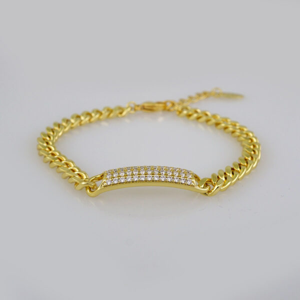 Women Bracelets/ Pulseras Dama/  Zircon Stone/ 14K Real Color// B548