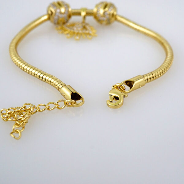 Women Bracelets/ Pulseras Dama/ Zircon Stone/ 14K Real Color/ Pulsera con diges// B556