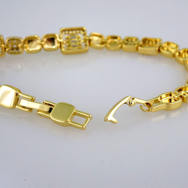 Women Bracelets/ Pulseras Dama/  Zircon Stone/  14K Real Color// B564