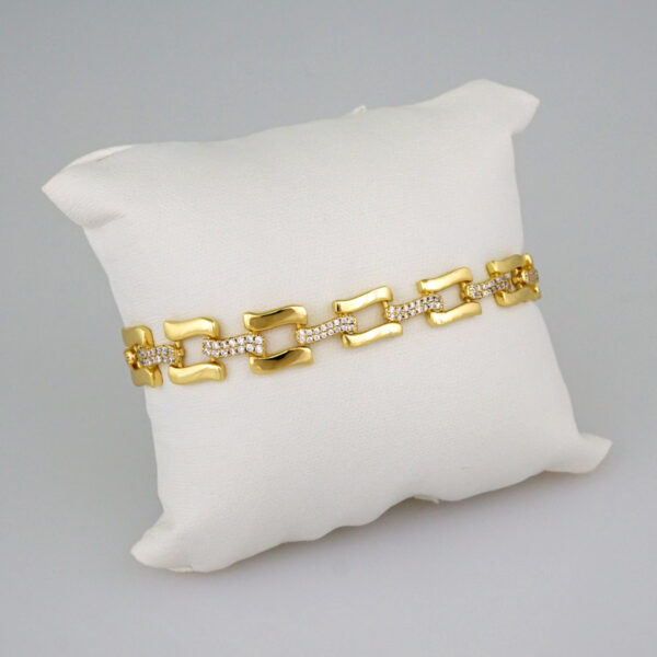 Women Bracelets/ Pulseras Dama/  Zircon Stone/  14K Real Color// B565