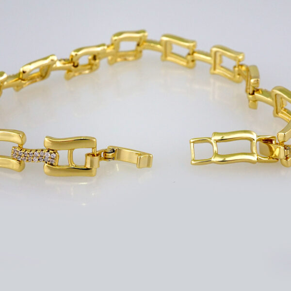 Women Bracelets/ Pulseras Dama/  Zircon Stone/  14K Real Color// B565