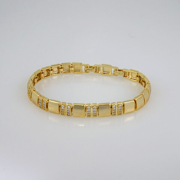 Women Bracelets/ Pulseras Dama/  Zircon Stone/  14K Real Color// B570