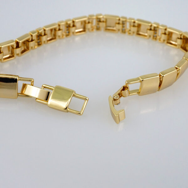 Women Bracelets/ Pulseras Dama/  Zircon Stone/  14K Real Color// B570