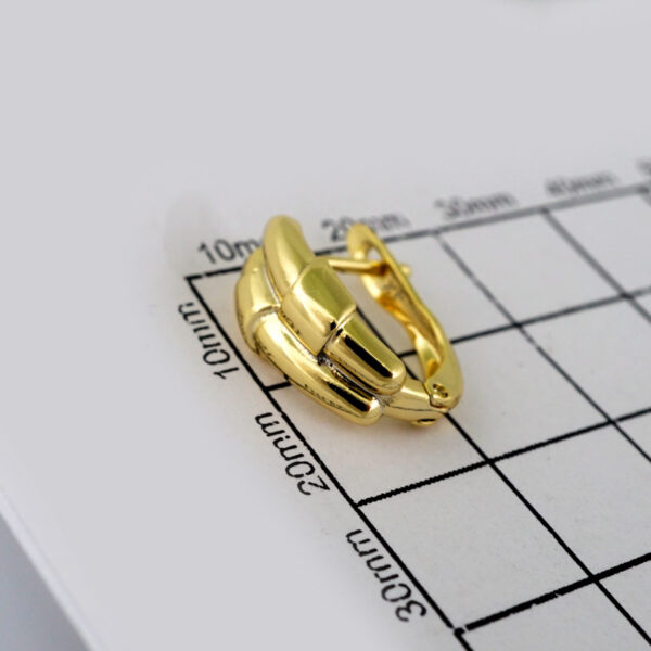 Women Earrings/ Aretes Dama/  Plain/  14k Real Color// E544