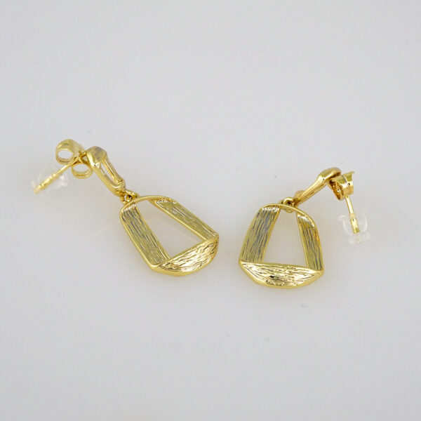 Women Earrings/ Aretes Dama/  Plain/  14k Real Color// E547