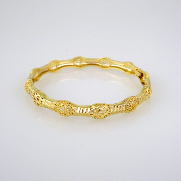 Bangles Women/ Pulsos Dama/ Plain/ 14K Real Color// P253 - Image 2