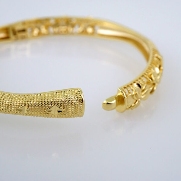 Bangles Women/ Pulsos Dama/ Plain/ 14K Real Color// P254 - Image 3
