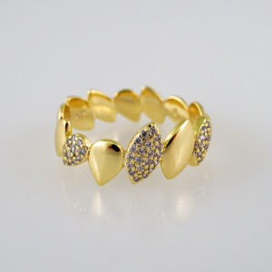 Women Ring/ Anillos Damas/  14K Real Color/ Zircon Stone// R284