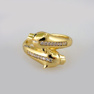 Women Ring/ Anillos Damas/  14K Real Color/  Zircon Stone// R287