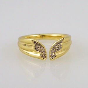 Women Ring/ Anillos Damas/  14K Real Color/  Zircon Stone/ Ajustable// R290