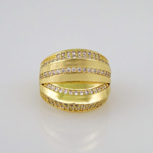 Women Ring/ Anillos Damas/  14K Real Color/  Zircon Stone// R303