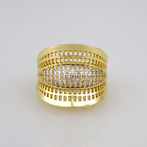 Women Ring/ Anillos Damas/  14K Real Color/  Zircon Stone// R304