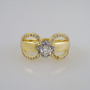 Women Ring/ Anillos Damas/  14K Real Color/  Zircon Stone// R316