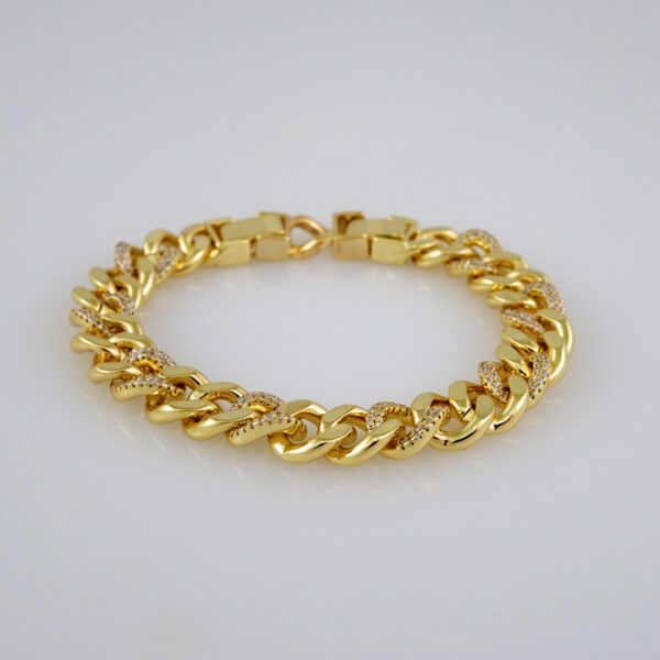 Women Bracelets/ Pulseras Dama/  Zircon Stone/  14K Real Color// B577