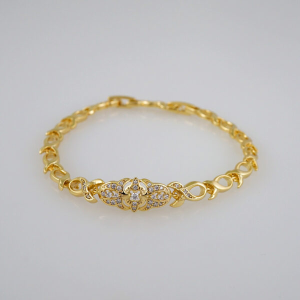 Women Bracelets/ Pulseras Dama/  Zircon Stone/  14K Real Color// B578 - Image 2