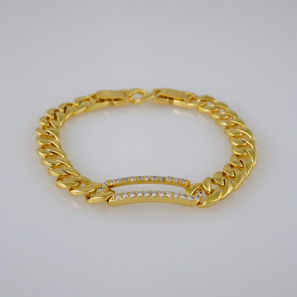 Women Bracelets/ Pulseras Dama/  Zircon Stone/  14K Real Color// B599