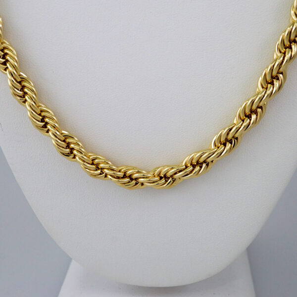 Chains/ Cadenas/ 14K Real Color/ Plain/ 10mm/ Torcida// NT0015 - Image 2