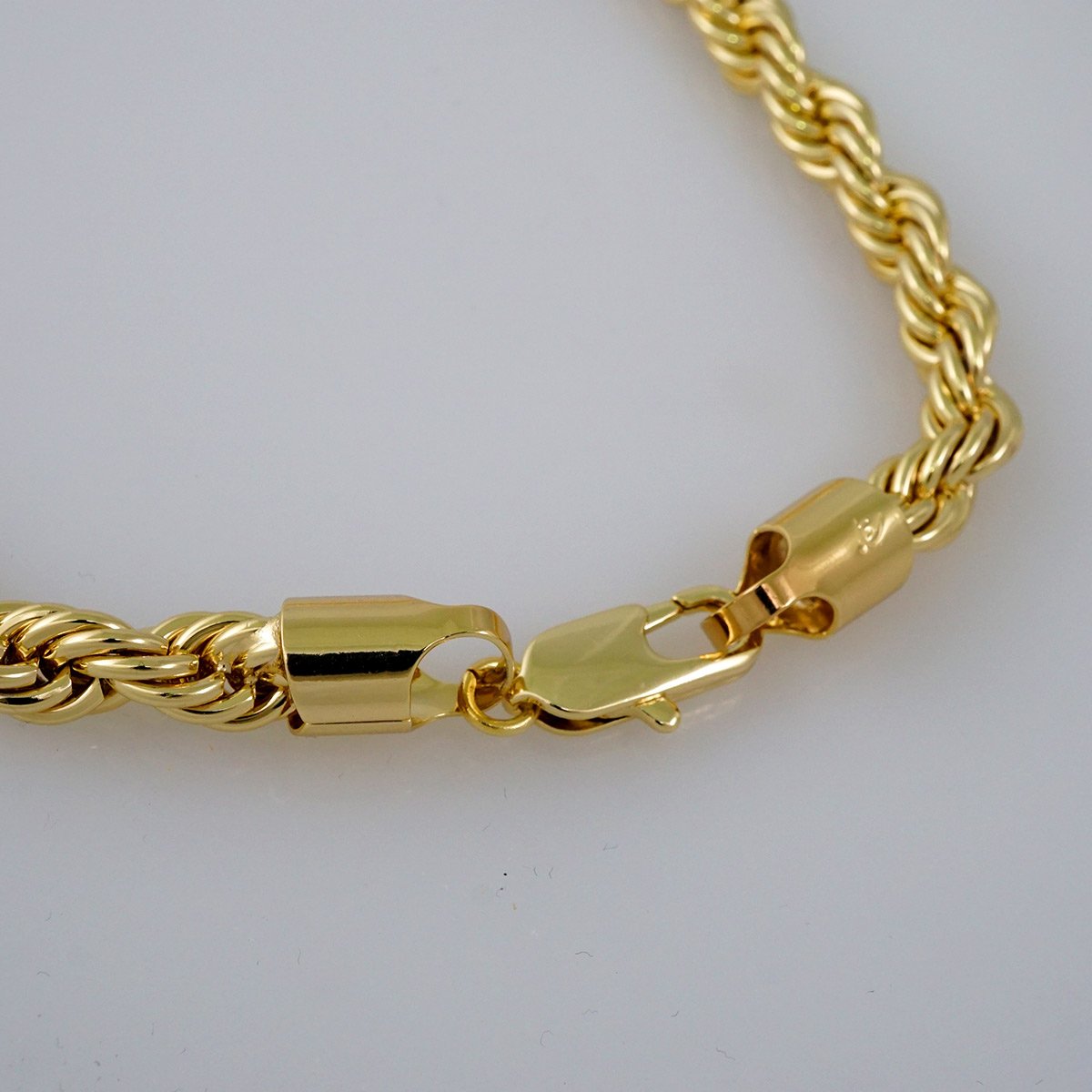 Chains/ Cadenas/ 14K Real Color/ Plain/ 10mm/ Torcida// NT0015 - Brillo  Miami