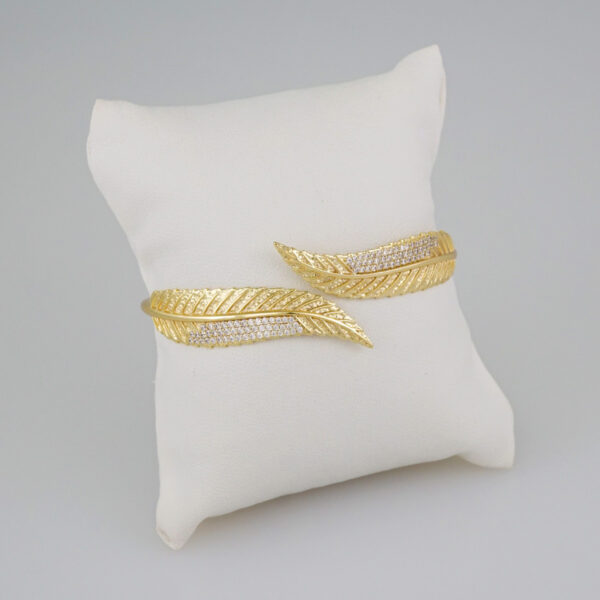 Bangles Women/ Pulsos Dama/ Zircon Stone/ 14K Real Color// P258