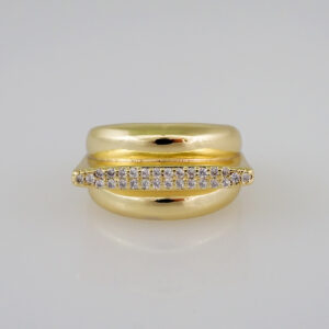 Women Ring/ Anillos Damas/  14K Real Color/  Zircon Stone// R329