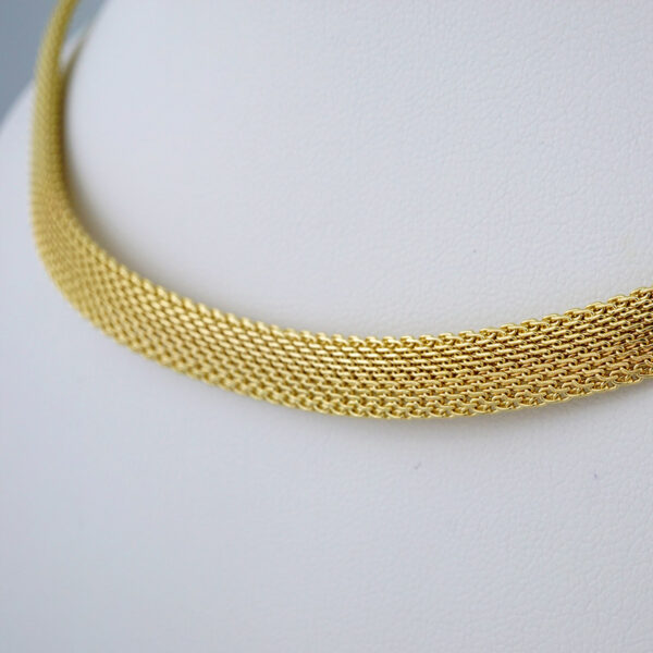 Gargantilla  / Choker W/ 14K Real Color/ Plain/ 8mm x 45cm// SET602 - Image 2