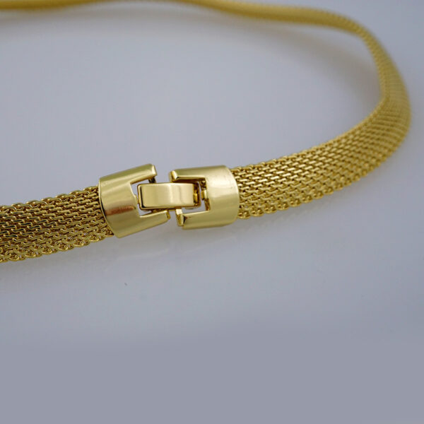 Gargantilla  / Choker W/ 14K Real Color/ Plain/ 8mm x 45cm// SET602 - Image 3