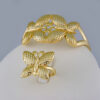 Cadenas & Colgantes & Earrings/ Rings/Bracelets/ Chain W/Pendants /14K Real Color/Zircon Stone// SET607 - Image 2