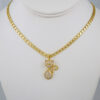 Cadenas & Colgantes/ Chain W/Pendants /  14K Real Color/  Zircon Stone/4mm// SET669
