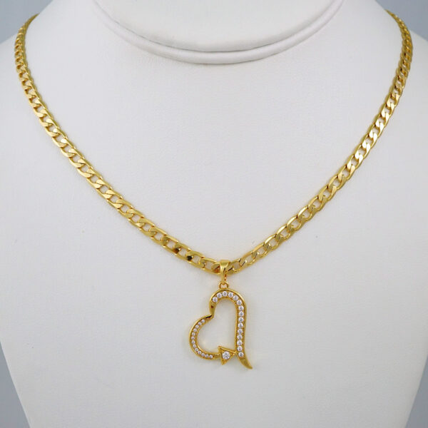 Cadenas & Colgantes/ Chain W/Pendants /14K Real Color/Zircon Stone/ 3mm// SET610