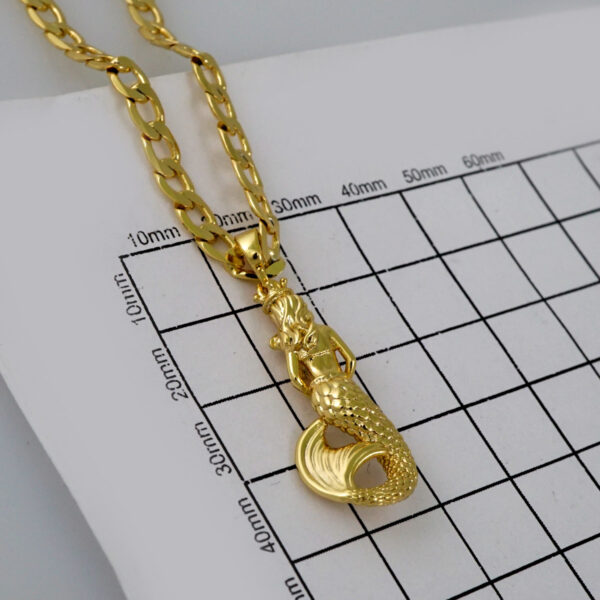 Cadenas & Colgantes/ Chain W/Pendants /14K Real Color/Zircon Stone/ 4mmx45cm// SET611 - Image 3
