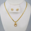 Cadenas & Colgantes & Earrings/ Chain W/Pendants /14K Real Color/Zircon Stone// SET615