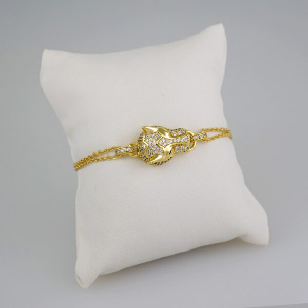 Women Bracelets/ Pulseras Dama/ Zircon Stone/14K Real Color// B604