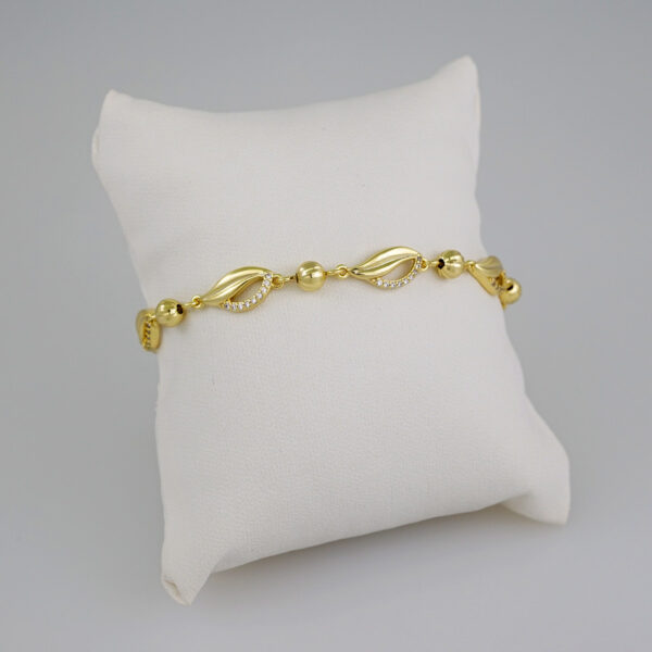 Women Bracelets/ Pulseras Dama/  Zircon Stone/  14K Real Color// B608